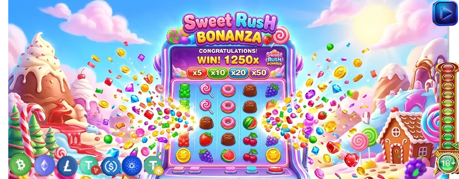 Bonus satın alma ve Ante Bet seçenekleri – Sweet Rush Bonanza