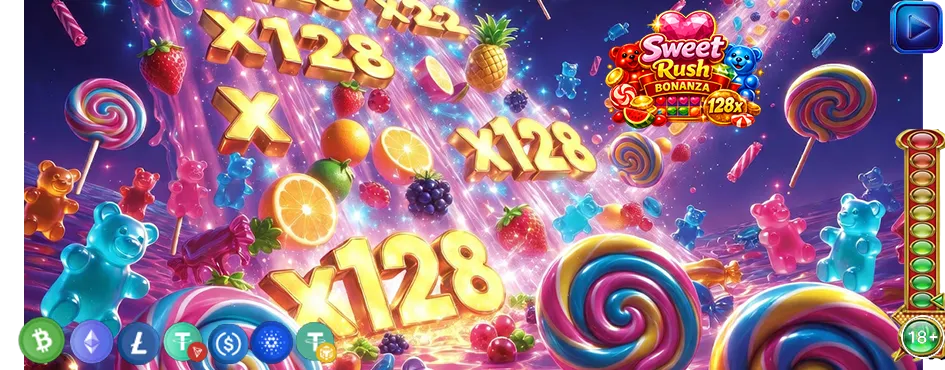RTP, volatilite ve maksimum kazanç – Sweet Rush Bonanza